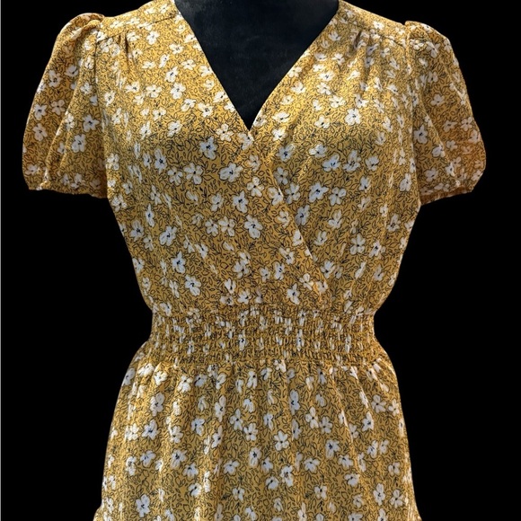 Monteau Los Angeles Floral Mini Dress size L - Picture 4 of 5